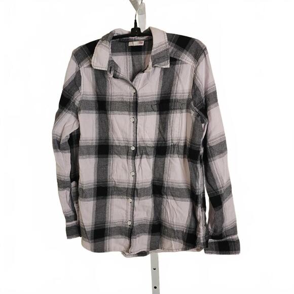 Button-Up Plaid Shirt - 100% Cotton - Picture 1 of 3